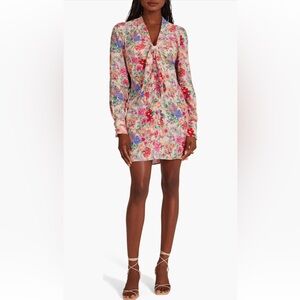 Favorite Daughter The Barely Holding It Together Floral Long
Sleeve Mini Dress 4